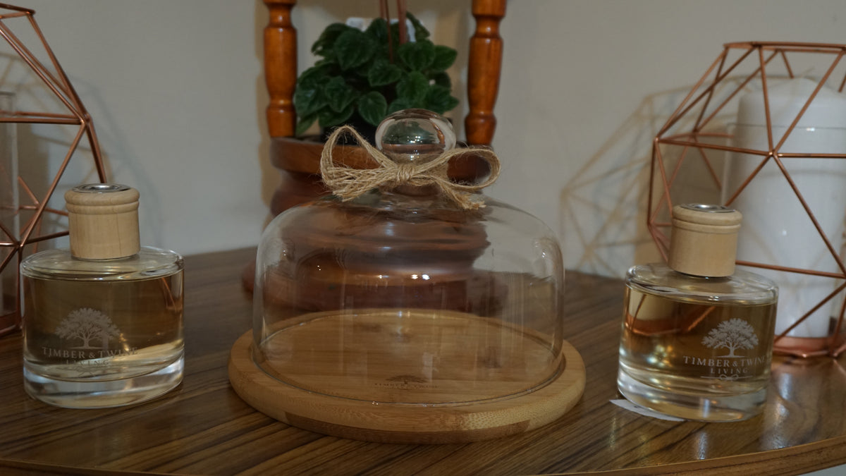 Cheese Board with Glass Dome