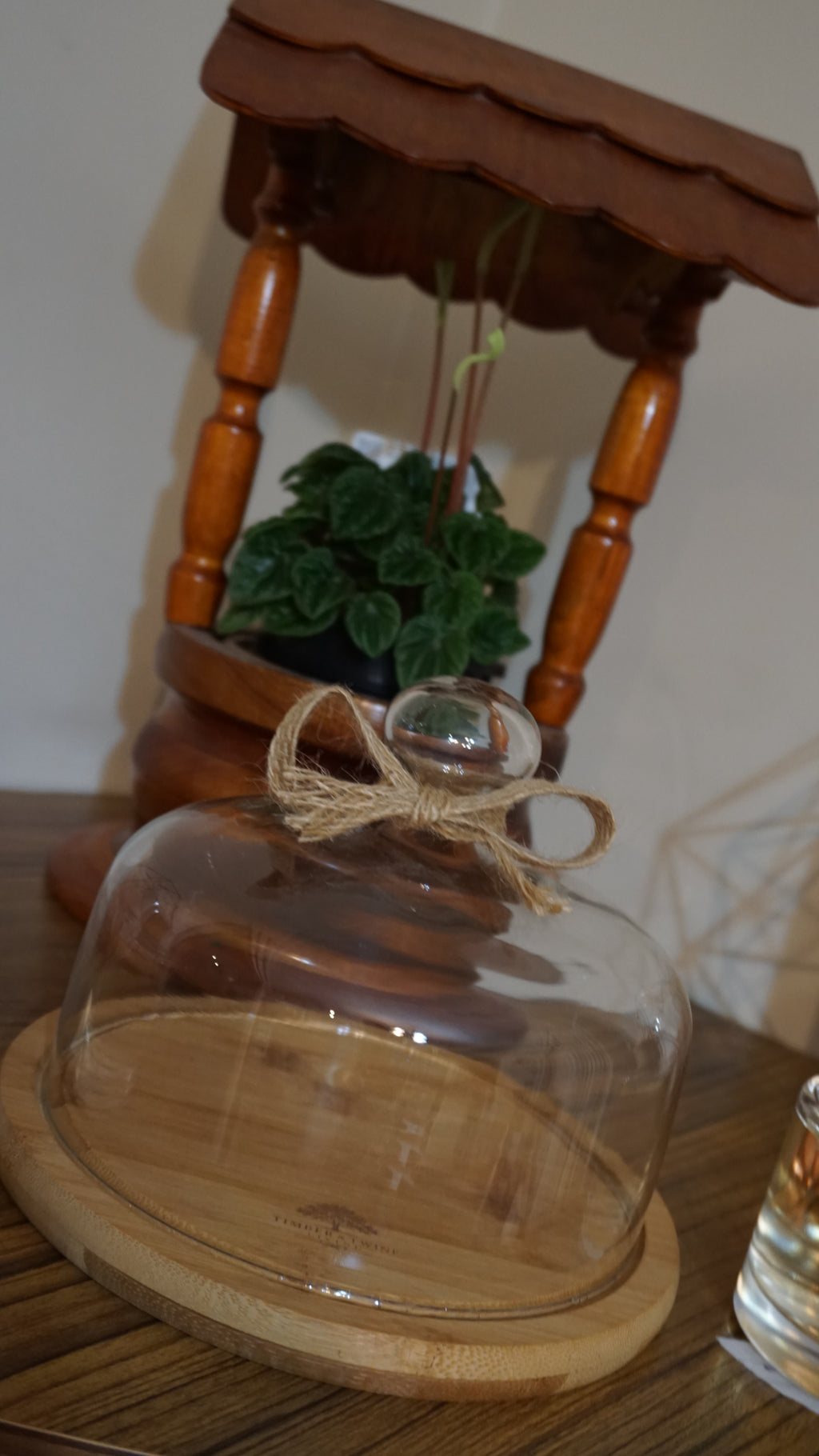 Cheese Board with Glass Dome